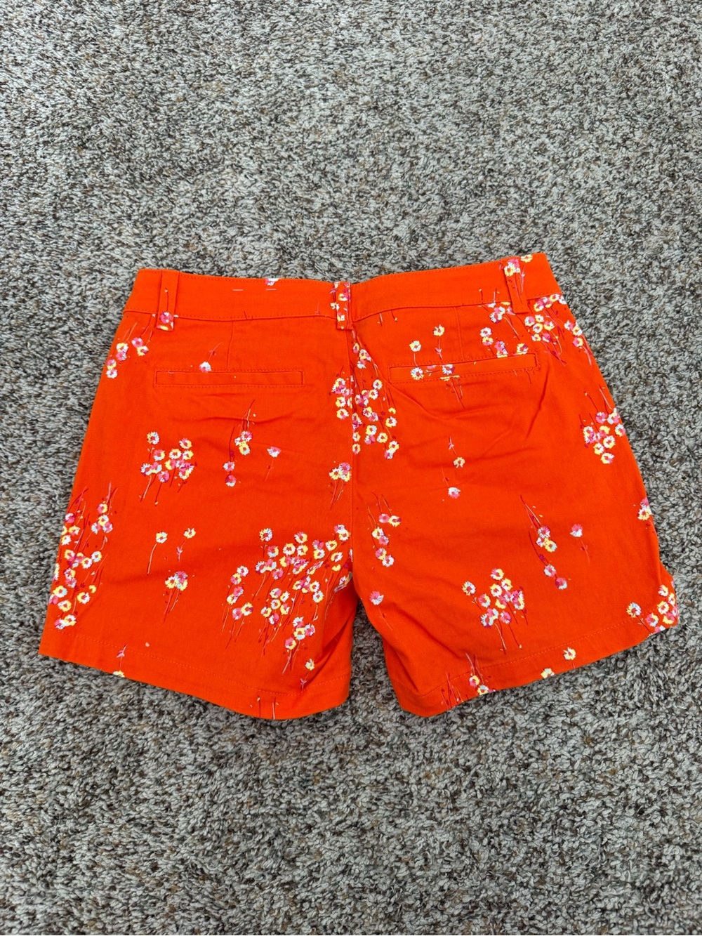a.n.a Bright Orange Floral Cotton Bermuda Shorts - Picture 4 of 5